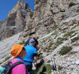 Les Dolomites Italiennes du 02 au 08 juillet 2023. C'est encore loin. Photo: Jean Brun