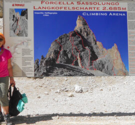 Les Dolomites Italiennes-Forcella Sassolungo 2685m. 07 juillet 2023. Photo: Jo Manaigo