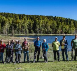 Sortie en Forêt Noire organisée par le Schwarzwaldverein de Kenzingen. Groupe 1 avec le guide Martin Wibler Photo: Yves Crozelon